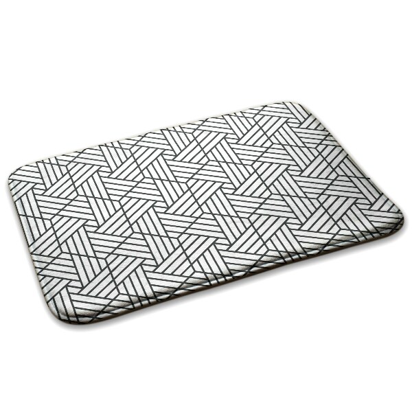 Alfombra antideslizante Estampado geométrico a cuadros