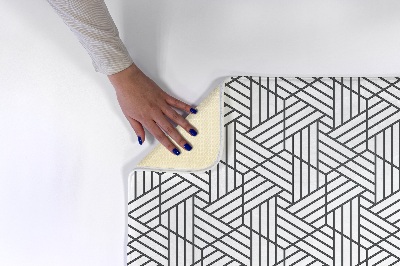 Alfombra antideslizante Estampado geométrico a cuadros