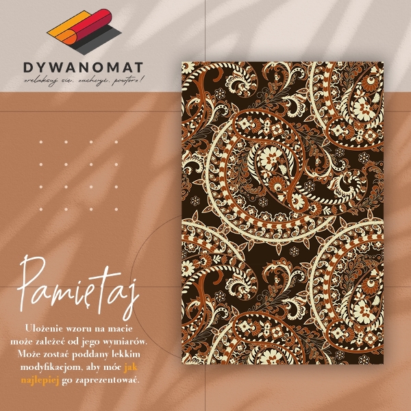 Alfombra vinílica Paisley retro