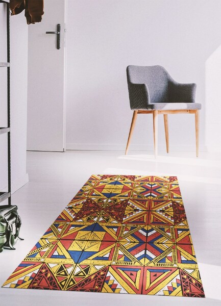 Alfombra vinilo cocina Azulejos coloridos