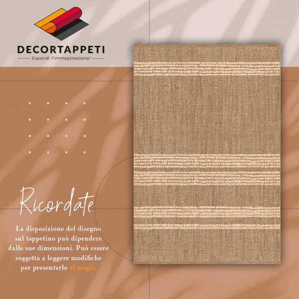 Alfombra vinílica Beige en líneas