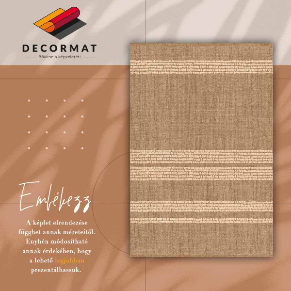 Alfombra vinílica Beige en líneas