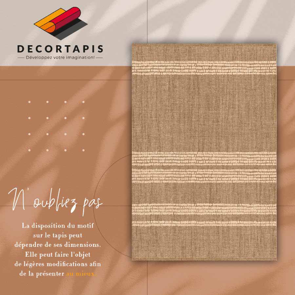 Alfombra vinílica Beige en líneas