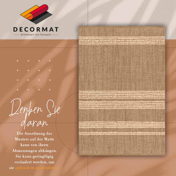 Alfombra vinílica Beige en líneas