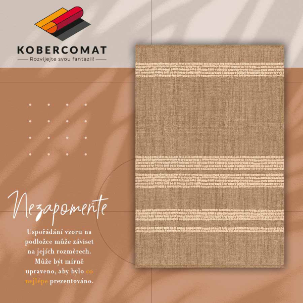 Alfombra vinílica Beige en líneas