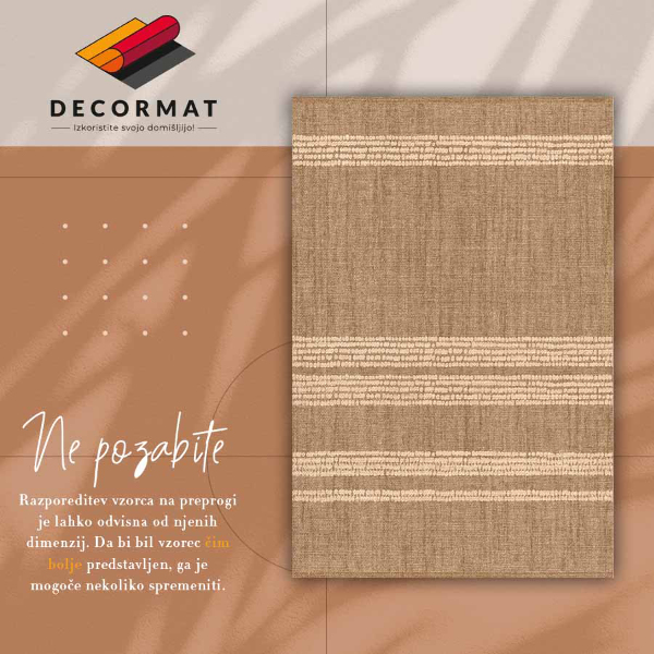 Alfombra vinílica Beige en líneas