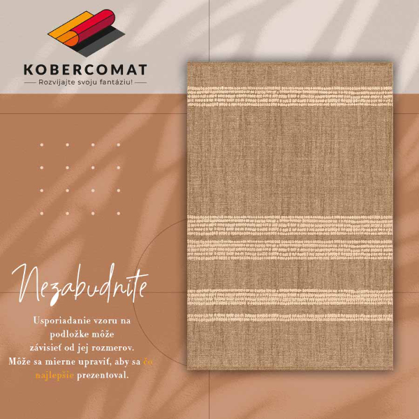 Alfombra vinílica Beige en líneas