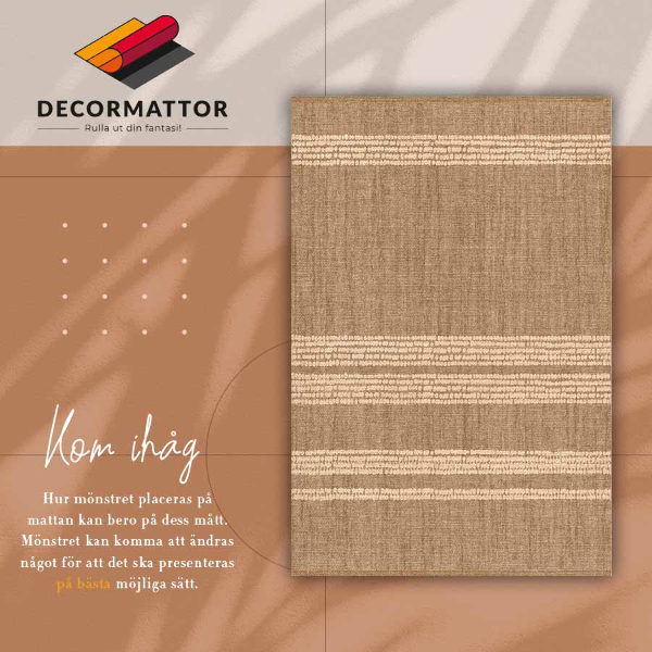 Alfombra vinílica Beige en líneas