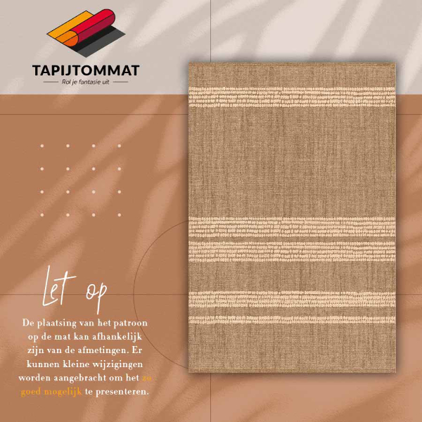 Alfombra vinílica Beige en líneas