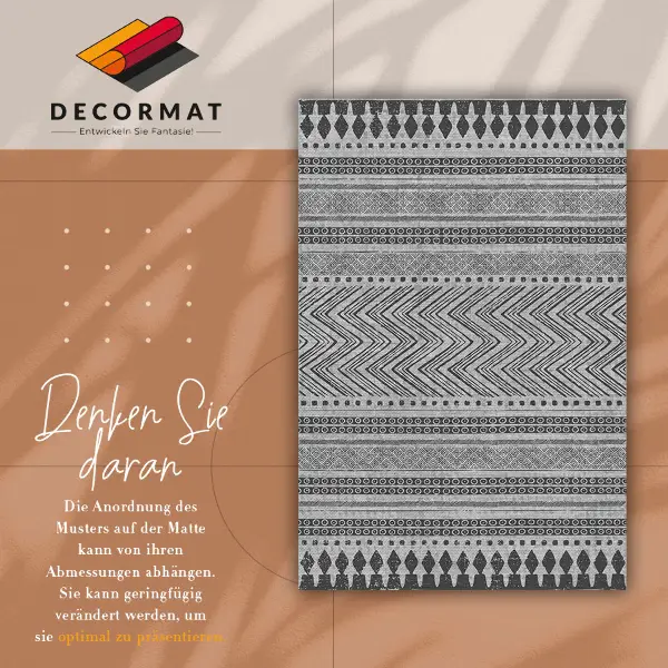 Alfombra vinilo cocina Rayas y zigzags