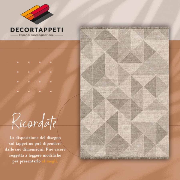 Alfombra vinilo cocina Triángulos y cuadrados