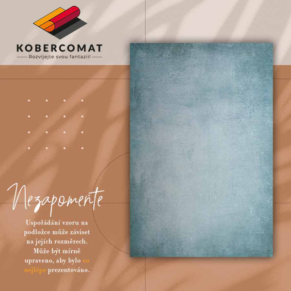Alfombra vinilo Hormigón azul