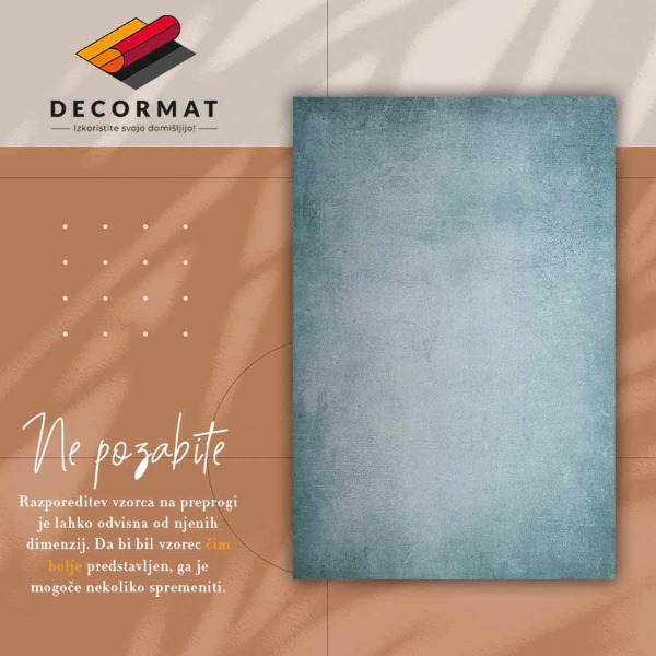 Alfombra vinilo Hormigón azul