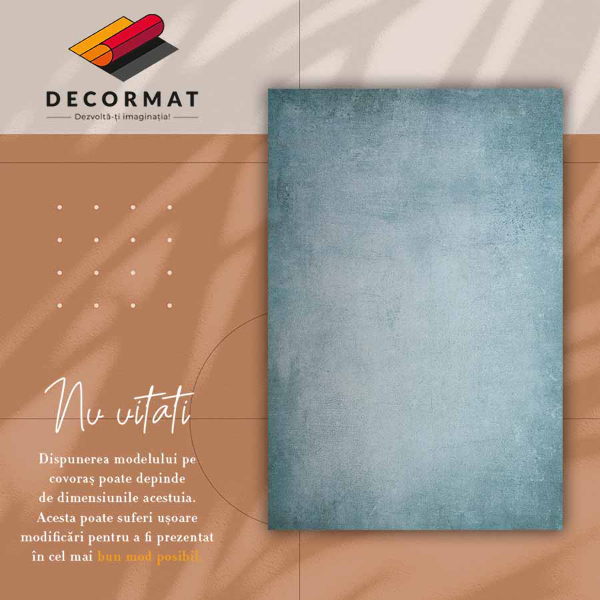 Alfombra vinilo Hormigón azul