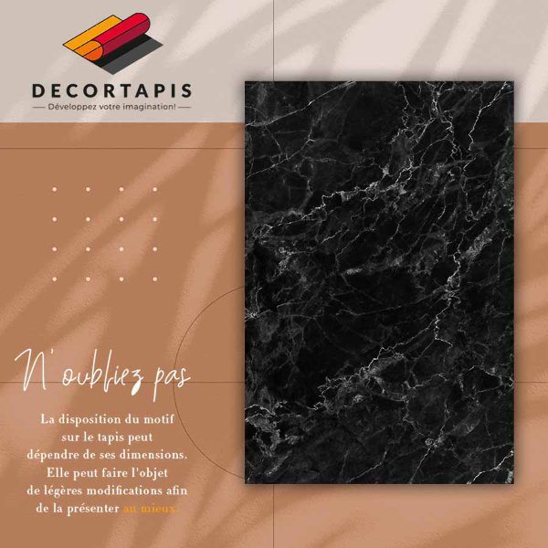 Alfombra vinílica Mármol negro