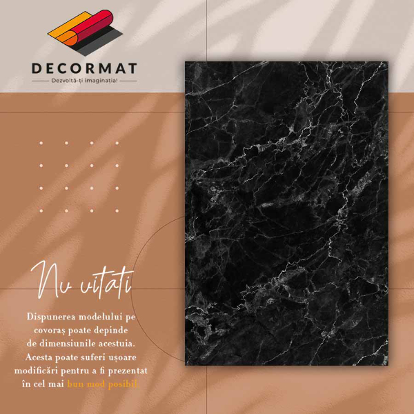 Alfombra vinílica Mármol negro