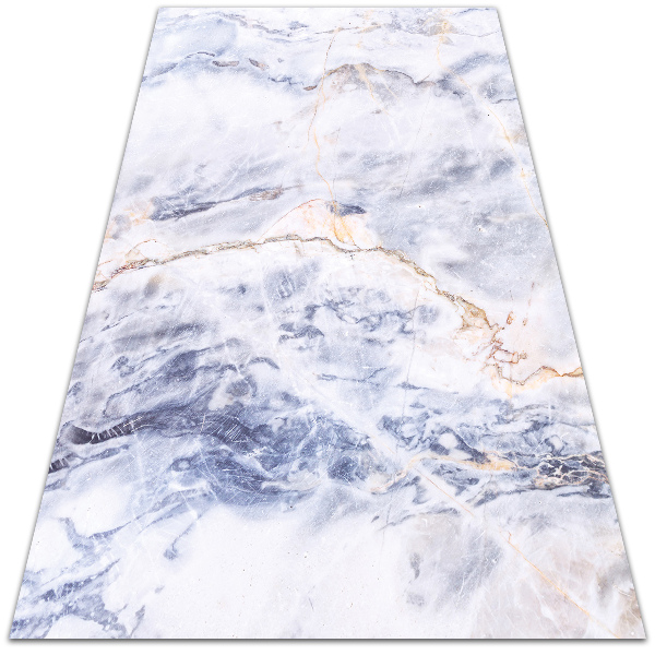 Alfombra vinilo cocina Grietas doradas de mármol