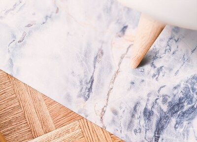 Alfombra vinilo cocina Grietas doradas de mármol