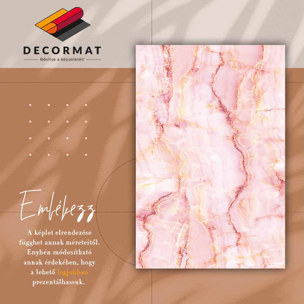 Alfombra de vinilo para salon Mármol rosa