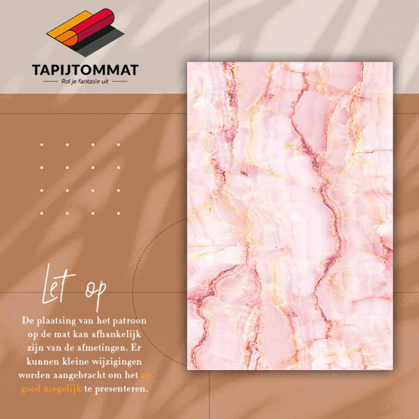Alfombra de vinilo para salon Mármol rosa