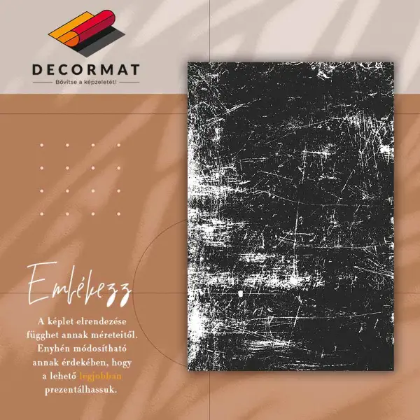 Alfombra de vinilo para cocina Hormigón rayado negro