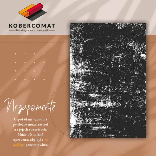 Alfombra de vinilo para cocina Hormigón rayado negro