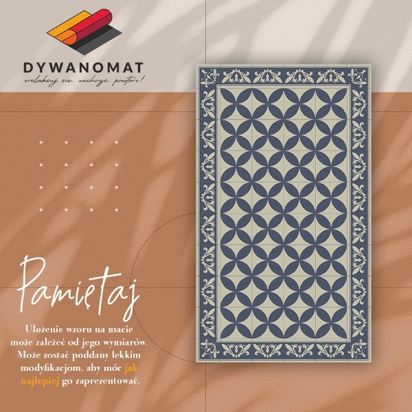 Alfombra vinilo cocina Patrón azuleJos