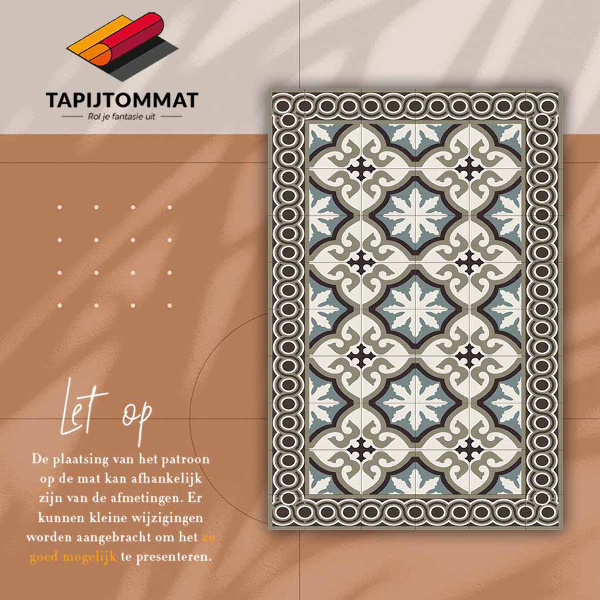 Alfombra vinilo cocina Estilo portugués