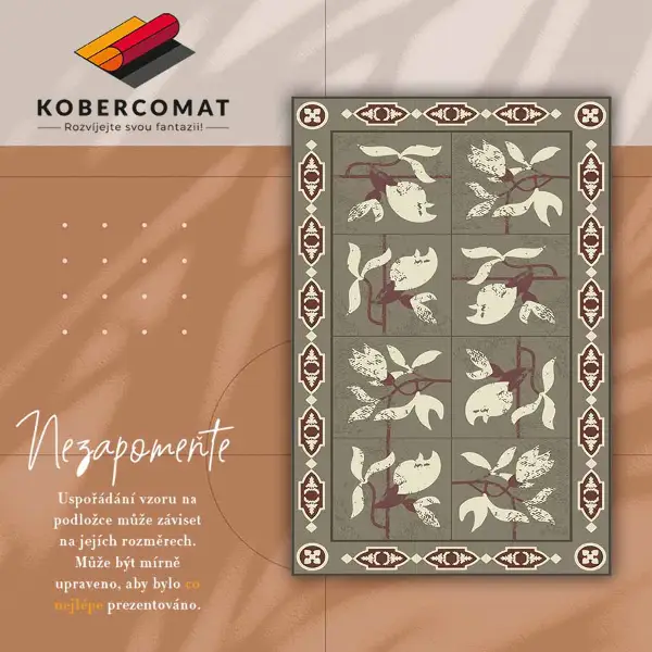 Alfombra vinilo cocina Azulejos de magnolia