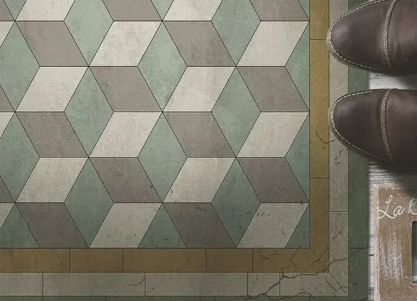 Alfombra vinílica Bloques