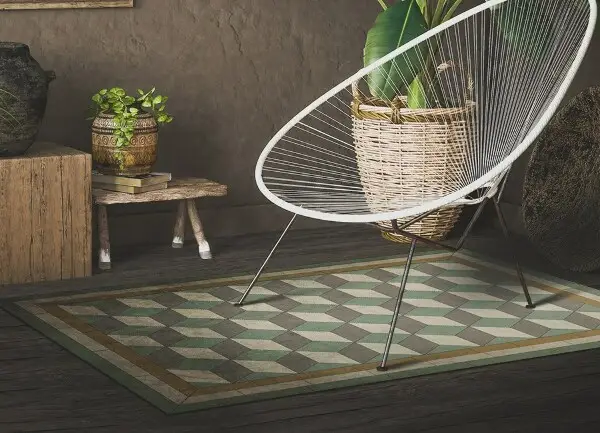 Alfombra vinílica Bloques