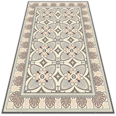 Alfombra vinilo Plumas de pavo real vintage