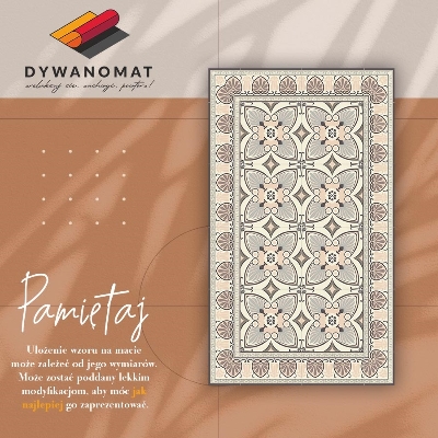 Alfombra vinilo Plumas de pavo real vintage
