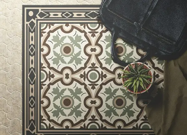 Alfombra de vinilo para salon Patrones ovales
