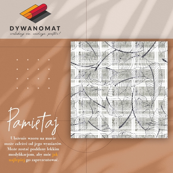 Alfombra pvc Hojas de monstruos