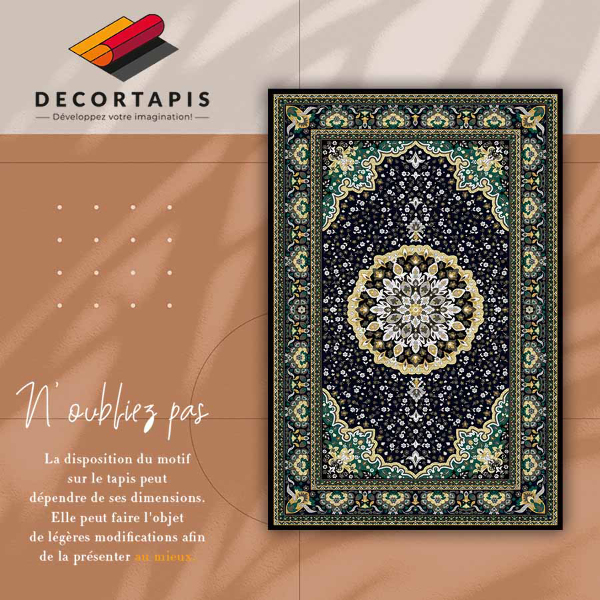 Alfombra vinilo Mandala de oro