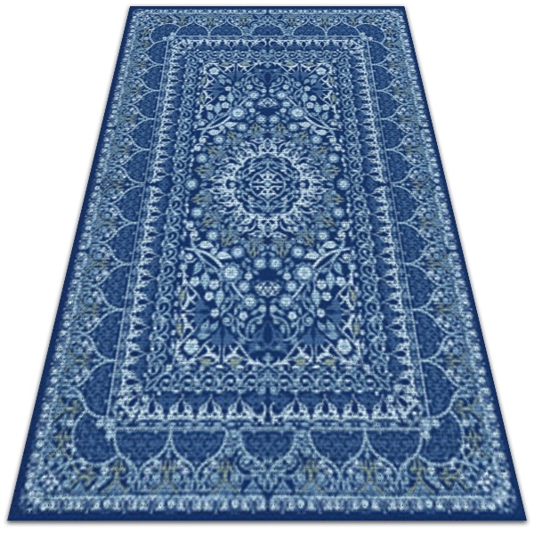 Alfombra vinílica Estilo antiguo azul