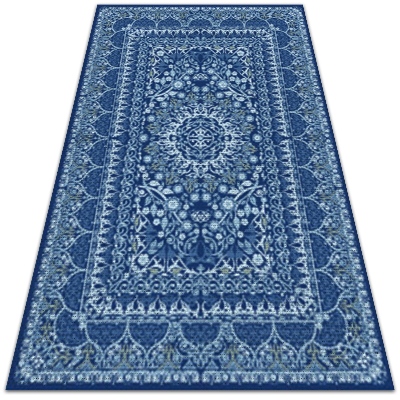 Alfombra vinílica Estilo antiguo azul