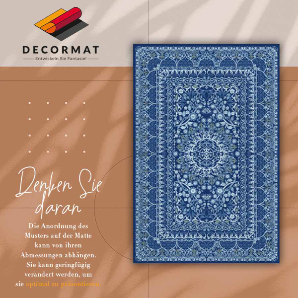Alfombra vinílica Estilo antiguo azul
