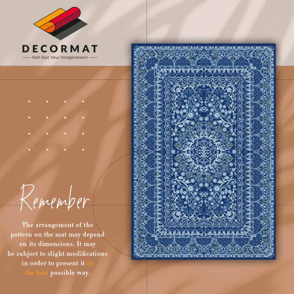 Alfombra vinílica Estilo antiguo azul