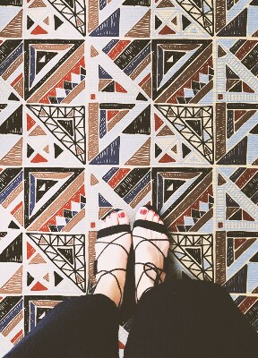 Alfombra vinilo Mosaico geométrico