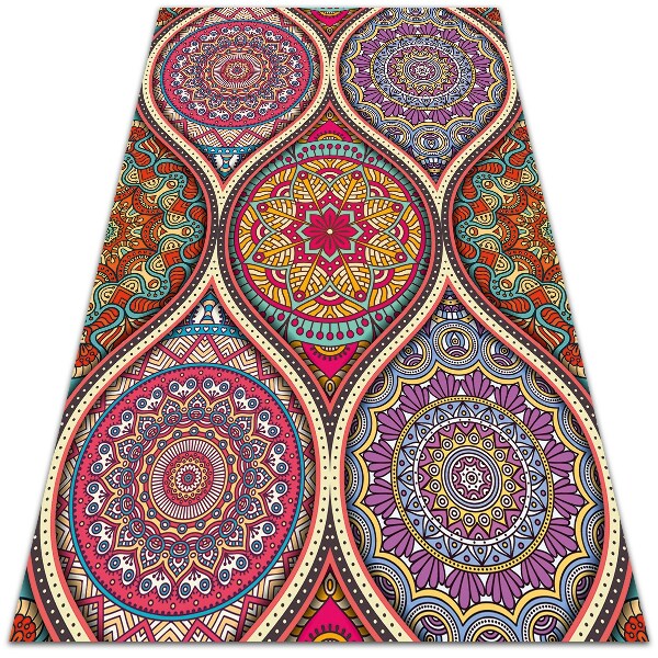 Alfombra pvc Mandala colorido