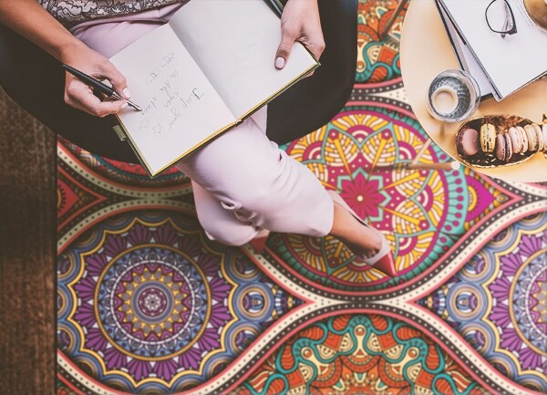 Alfombra pvc Mandala colorido