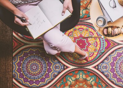 Alfombra pvc Mandala colorido