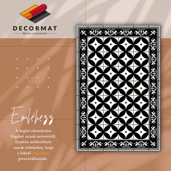 Alfombra vinilo Círculos en azulejos