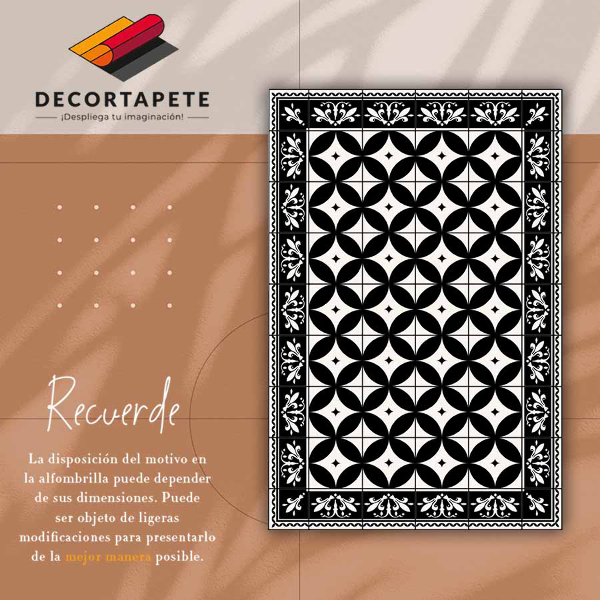 Alfombra vinilo Círculos en azulejos