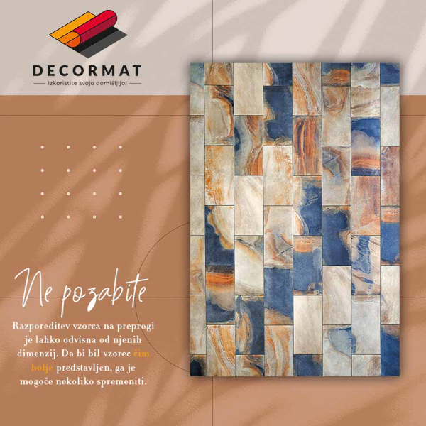 Alfombra vinilo Cubo de mármol