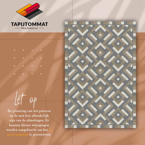 Alfombra vinilo Geometría azteca