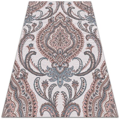 Alfombra de vinilo para cocina Flores orientales