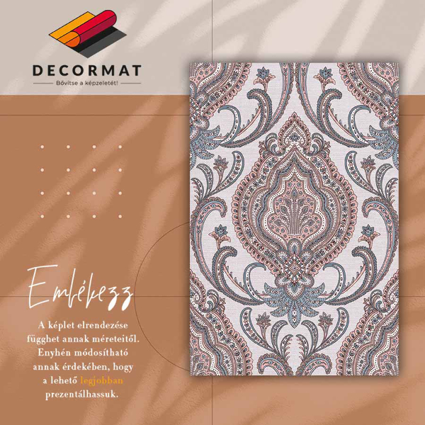 Alfombra de vinilo para cocina Flores orientales